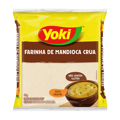 Farinha Mandioca Crua 4 kg
